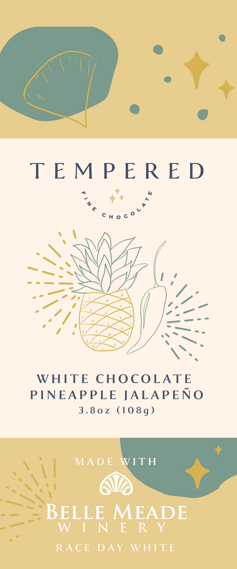 White Chocolate Pineapple Jalapeno Bar