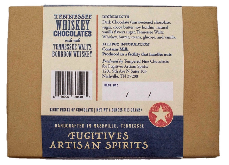 Tennessee Waltz Whiskey Chocolates 8 Pack